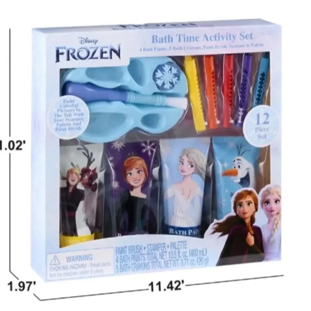NEW Disney Frozen Bath Time Activity 12 Pieces Set Great kid gift